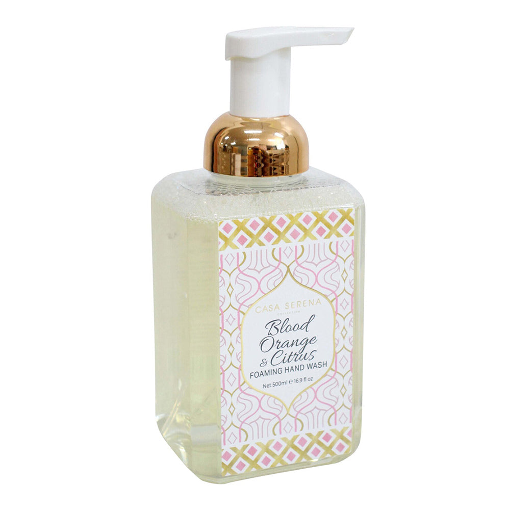 LVD Casa Serena 500ml Foaming Hand Wash Liquid Fragranced Soap Blood Orange & Citrus