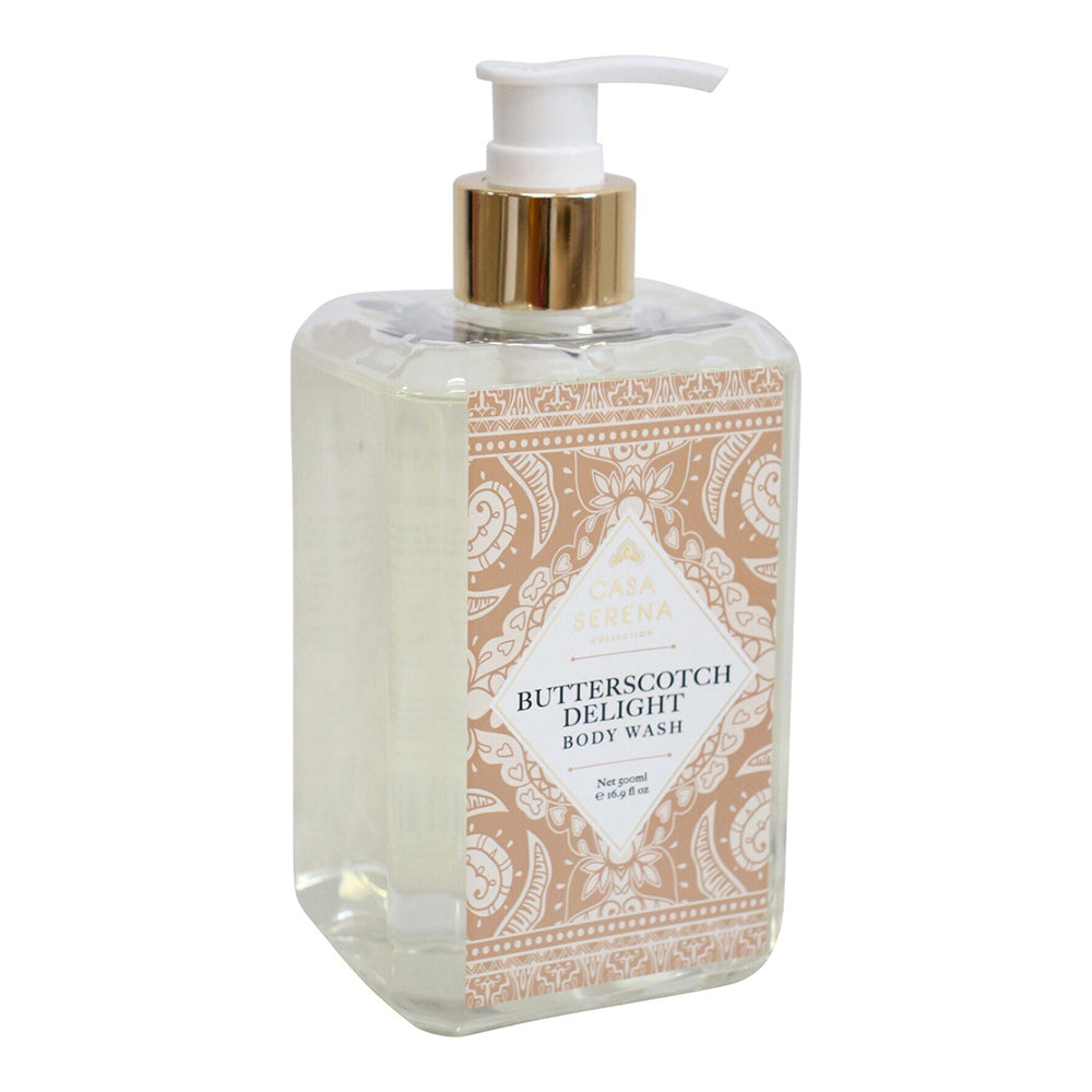 LVD Casa Serena 500ml Body Wash Liquid Shower Bath Fragranced Soap Butterscotch