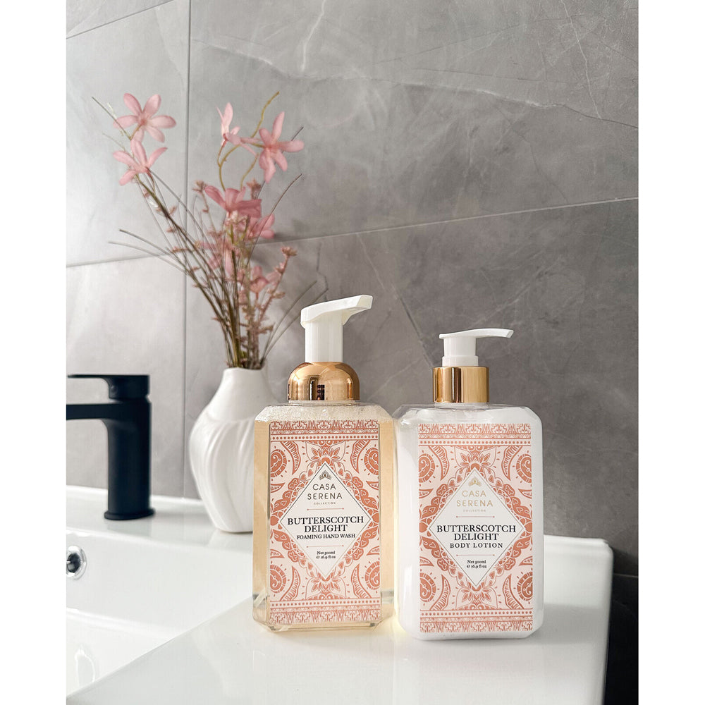 LVD Casa Serena 500ml Foaming Hand Wash Liquid Fragranced Scent Soap Butterscotch