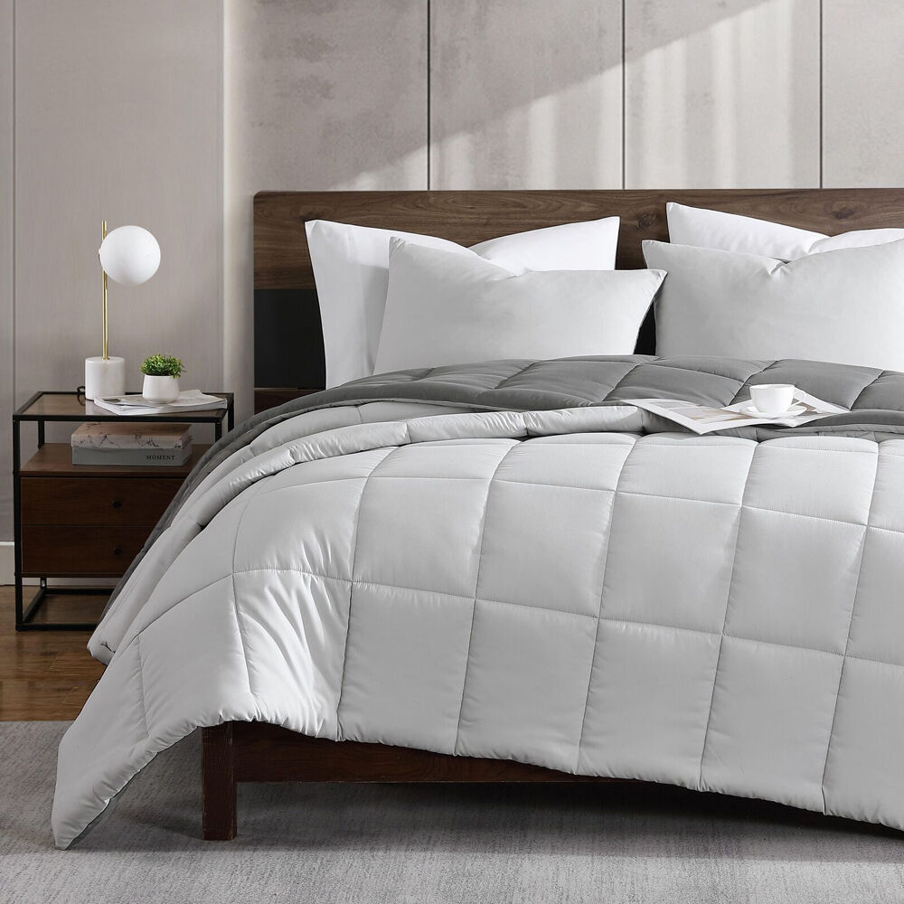 Kenneth Cole Solutions Polyester Comforter w/ Pillowcase Set Grey — image 2