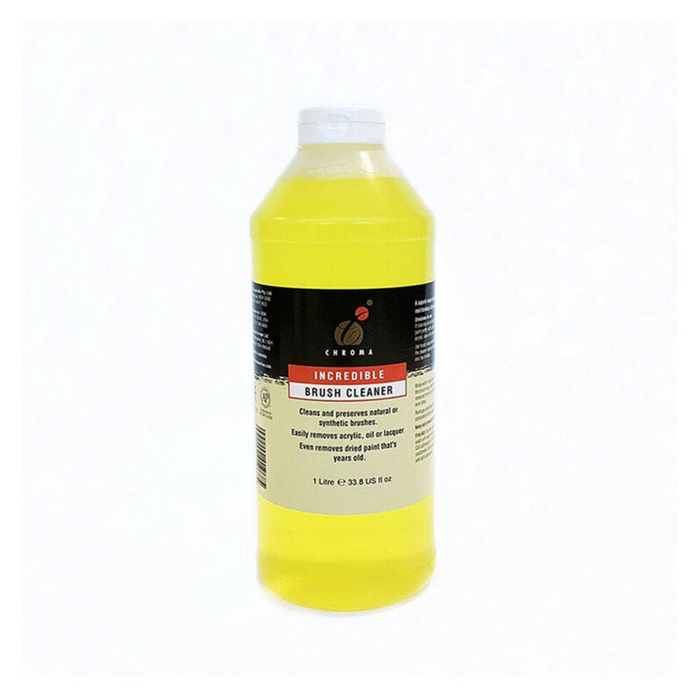 Chromacryl 1Litre Incredible Natural and Synthetic Fibres Brush Cleaner