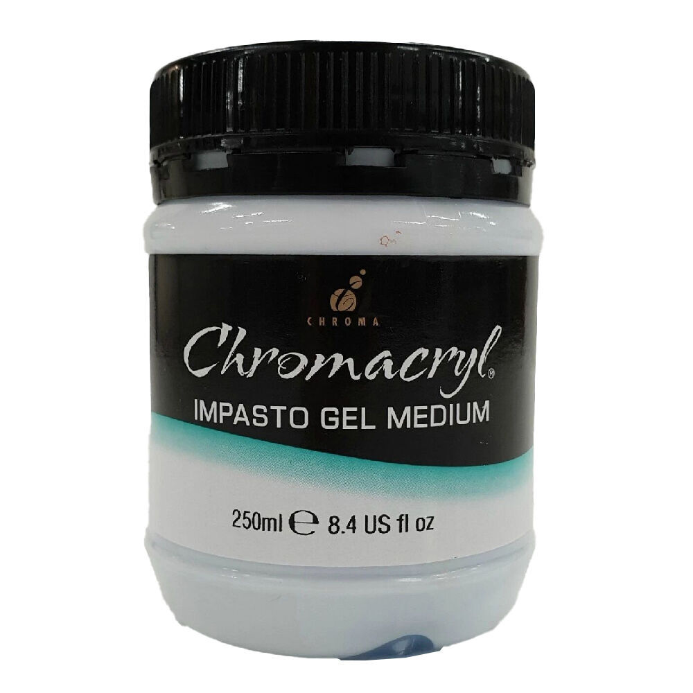 Chromacryl 250ml Thick Luminous Texture Impasto Gel Glaze Art Medium