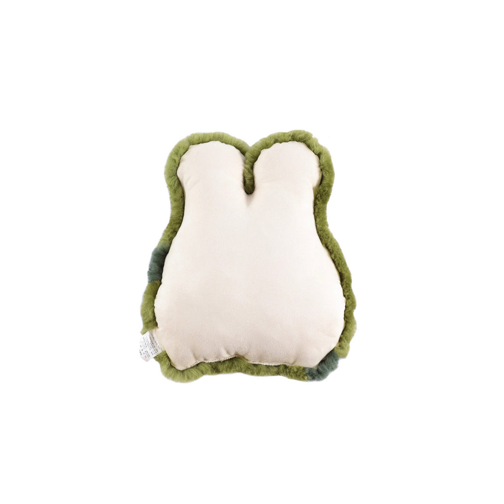 Huxford Grove Sheepskin Pet Frog Cushion Home Decorative Pillow 35x40cm Green — image 2