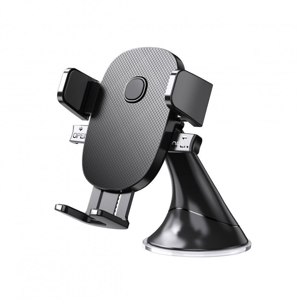 Laser Adjustable Windscreen Car Universal Mobile Phone Holder Mount Storage BLK