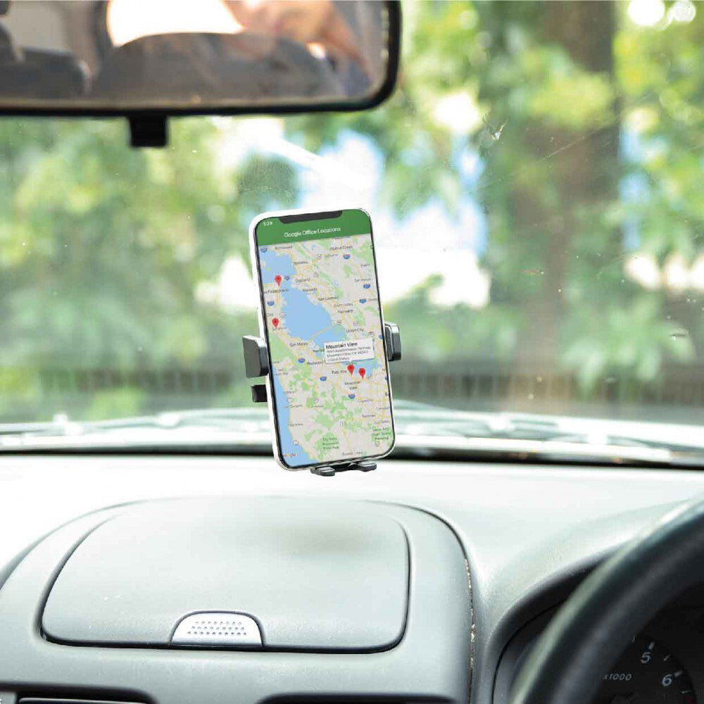 Laser Adjustable Windscreen Car Universal Mobile Phone Holder Mount Storage BLK — image 2