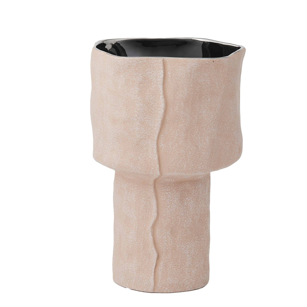 Pilbeam Living Cressida Contemporary Home Decor Stoneware Flower Vase — Large 30cm