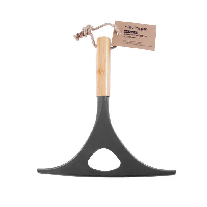 Clevinger 24cm Eco Cleaning Bamboo Window Squeegee/Cleaner Home Bathroom Sweeper