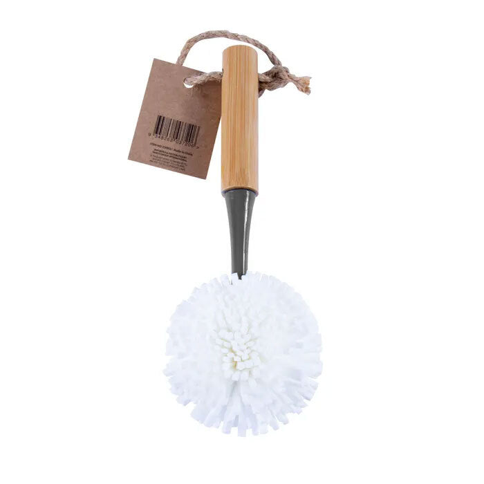 Clevinger 23cm Eco Cleaning Bamboo Soft Wine Glass/Cup Cleaning/Scrubbing Brush