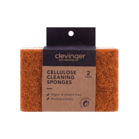 Clevinger Cellulose Biodegradable Household Cleaning Sponges 7x11.2cm (6 Pieces) — image 2