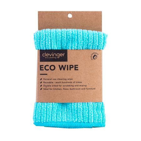 Clevinger Eco Wipe General Use Microfibre Cleaning Wipe 30x30cm Assorted (3 Pack) — image 2