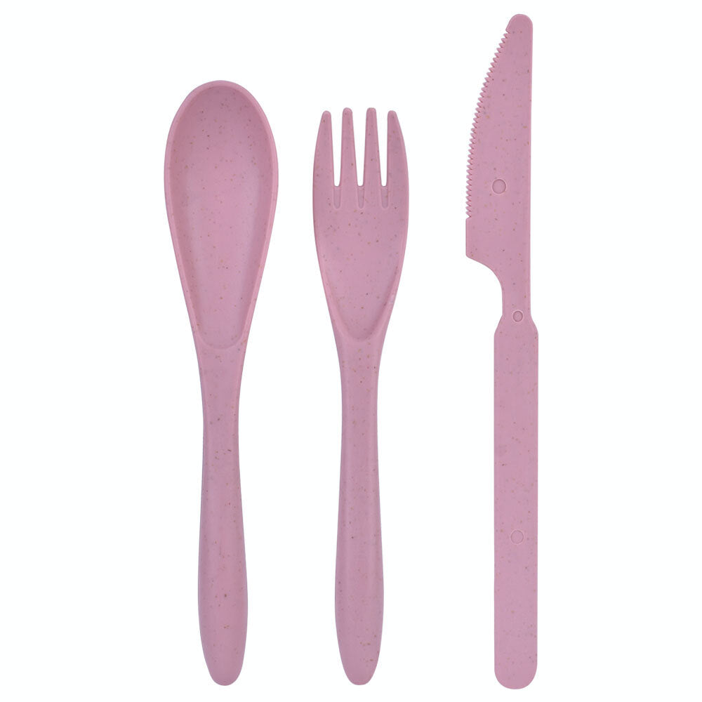 Clevinger Wheat Straw Portable Slim-Line Cutlery Set w/ Container Assorted (6 Pack) — image 5