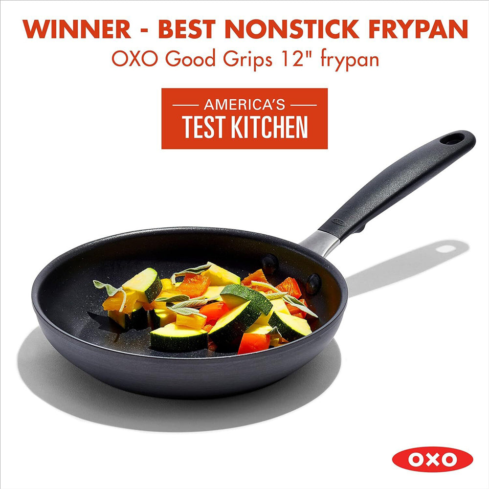 Oxo Good Grips Open Non Stick Coated Frypan 20cm Home Kitchen Cookware Grey
