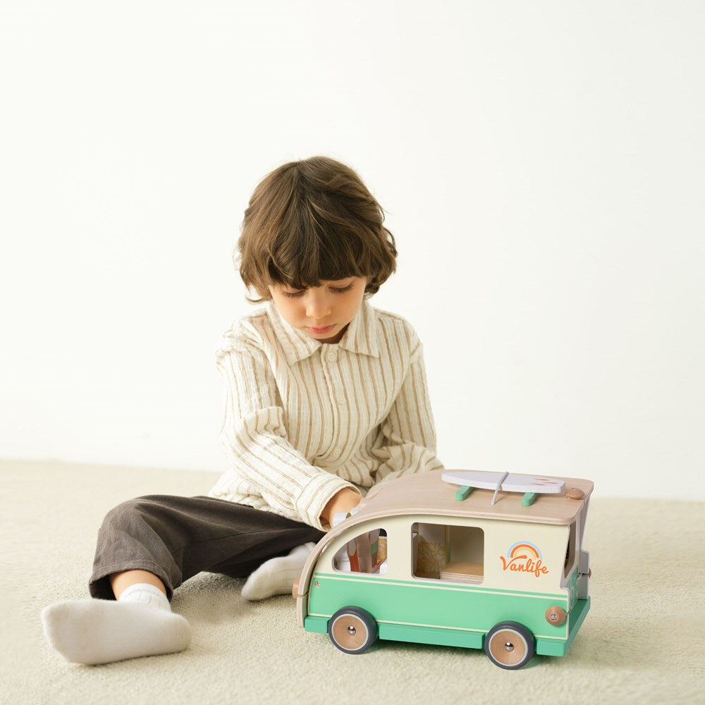 Classic World Children's Wooden Camper Van Playset 18M+ (9 Pieces) — image 3