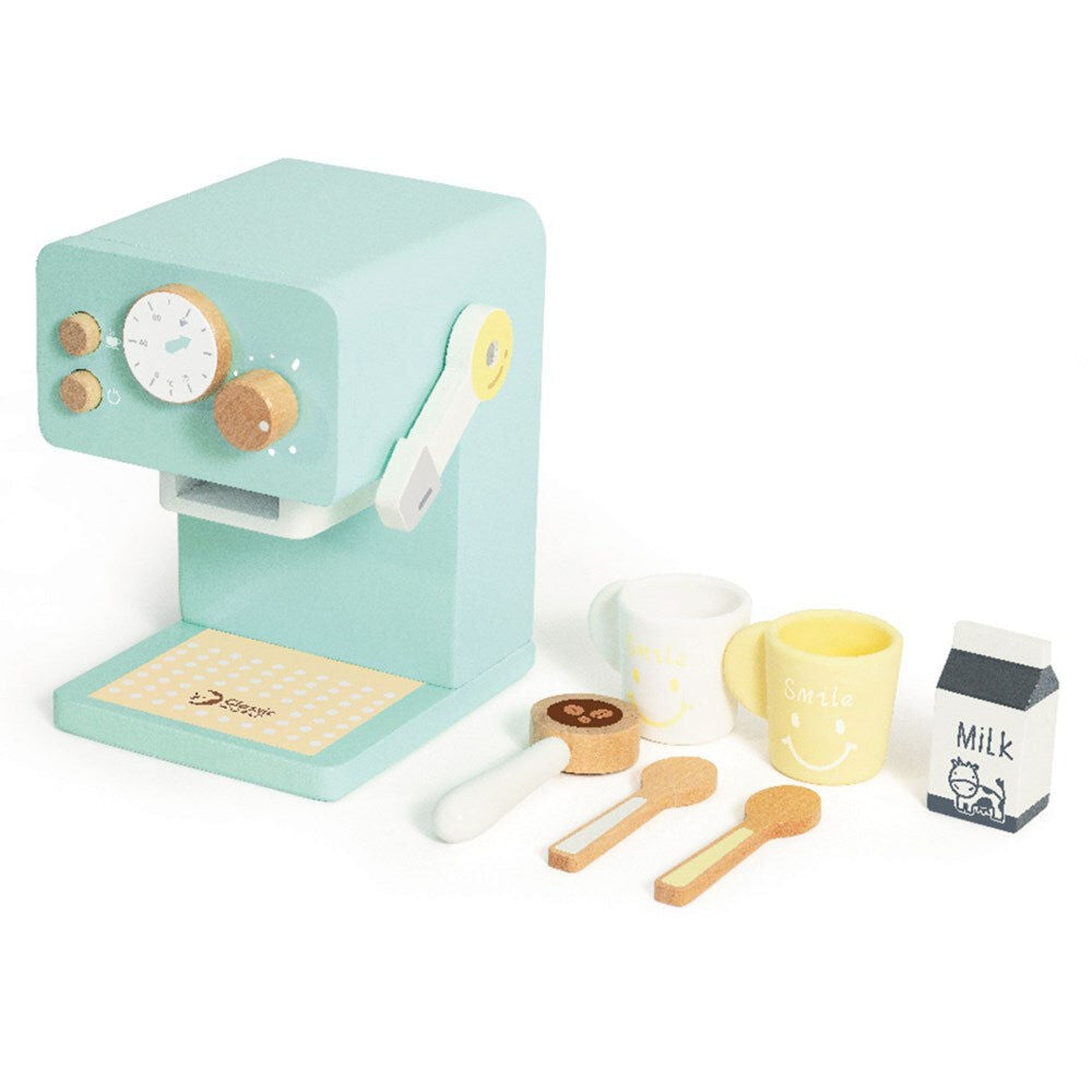 Classic World Children's Wooden Pretend Play Coffee Maker 18M+ (7 Pieces) — image 2