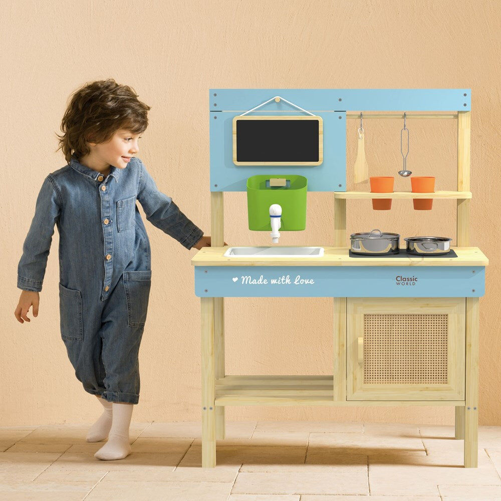 Classic World 3Y+ Children's Pretend Playset Outdoor Wooden Kitchen — image 3