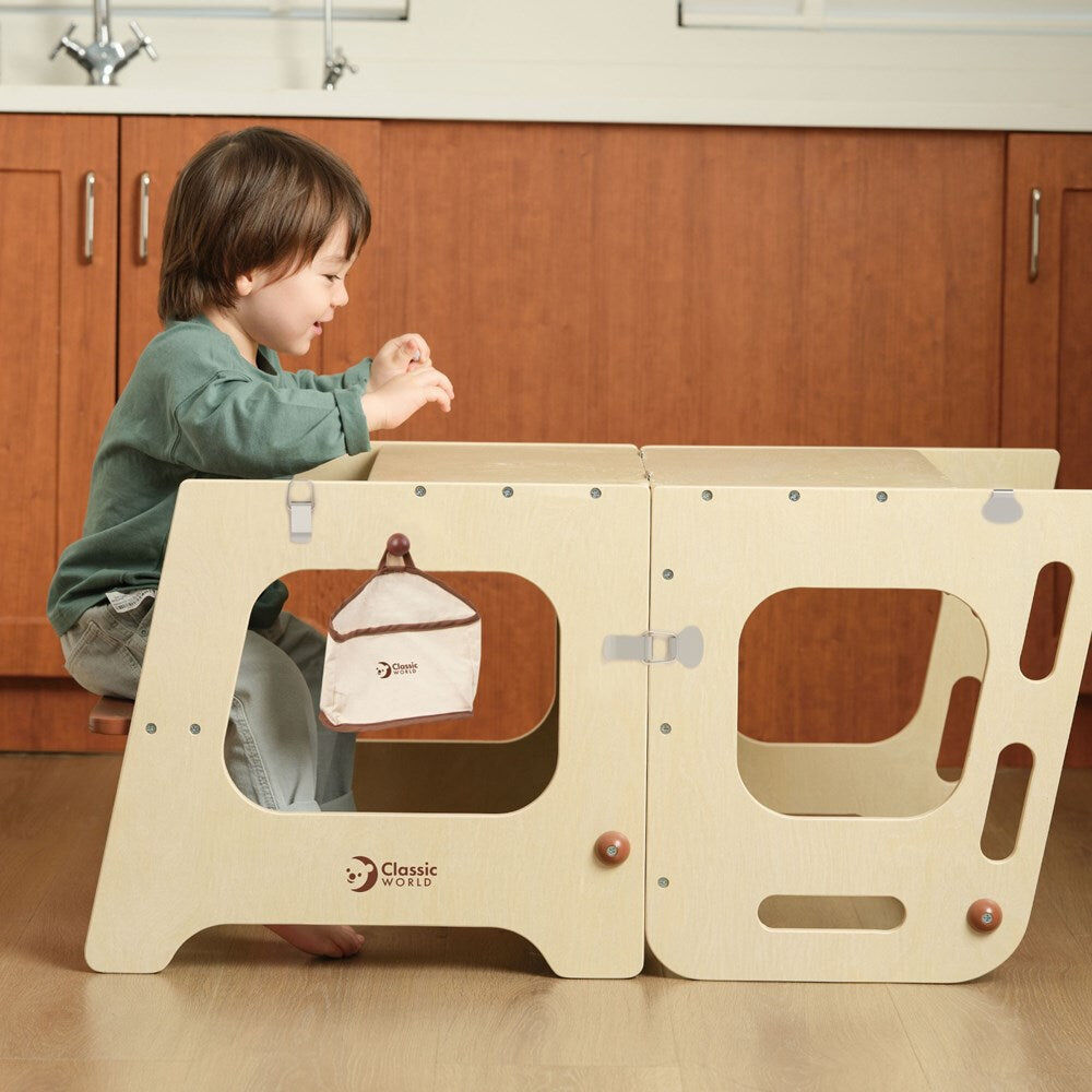 Classic World 3Y+ 2-in-1 Convertible Helper Tower Table for Children — image 2