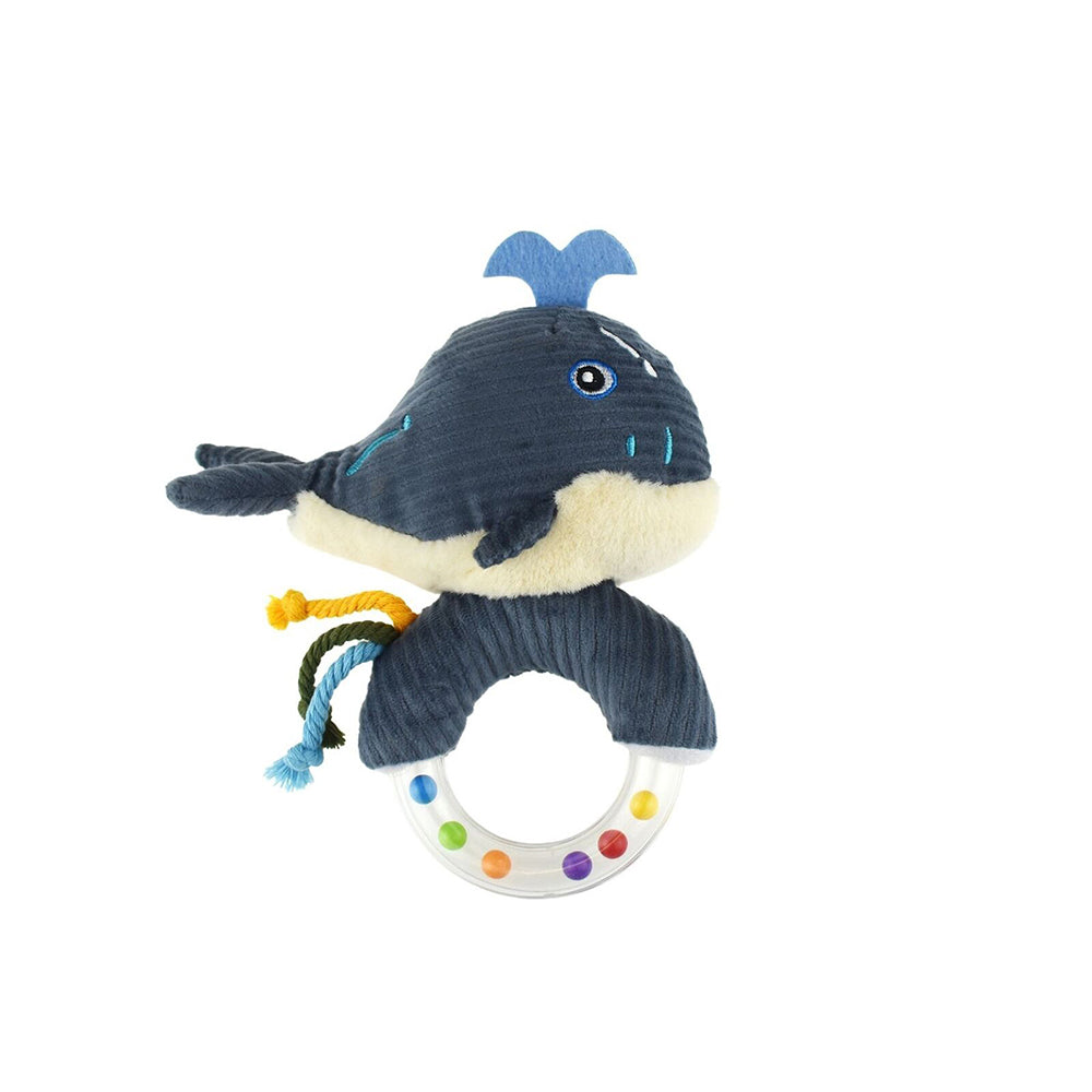 Koala Dream Snuggle Buddy Splashy Whale Ring Rattle Plush Baby/Childrens Toy 0y+