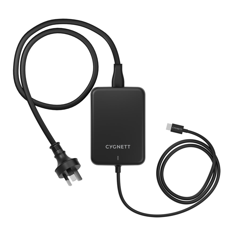 Cygnett PowerMaxx 140W GaN USB-C Laptop Wall Travel/Work Fast Charger Black — image 2