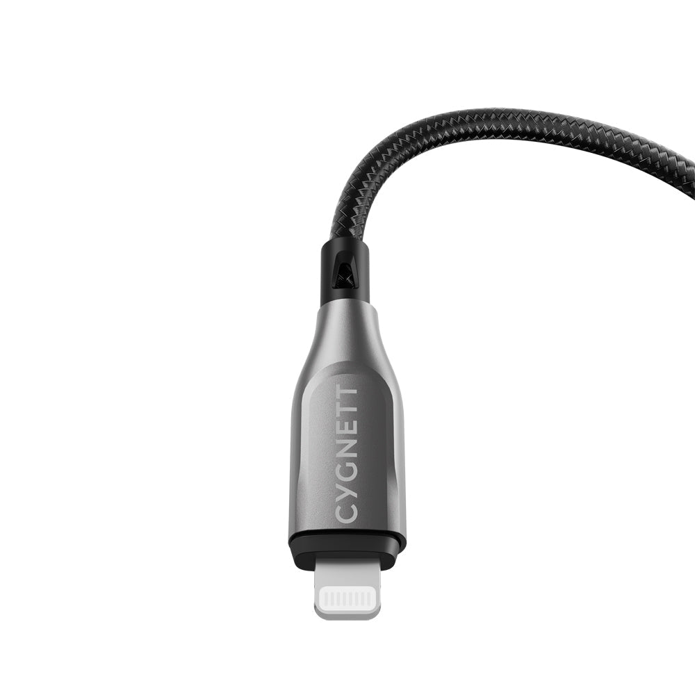 Cygnett Armoured USB-A to 8-Pin Charging Data Cable 50cm For iPhone 14 Black (2 Pack) — image 3