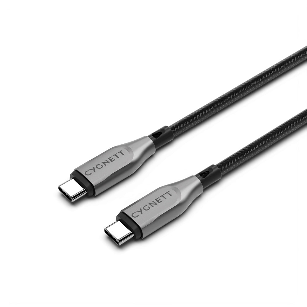 Cygnett Armoured USB-C to USB-C Charger & Data Sync Transfer Cable 1M Black (2 Pack) — image 2