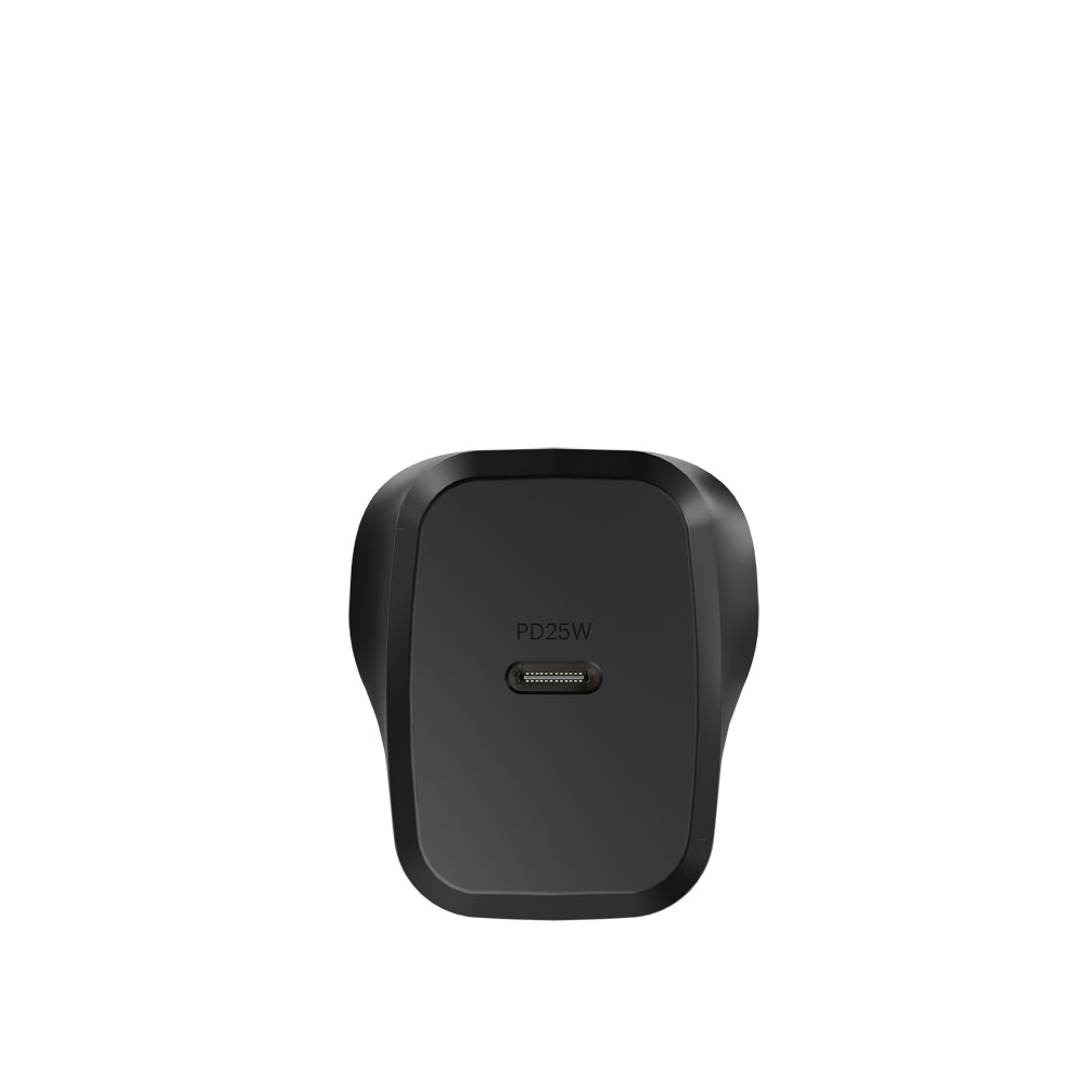 Cygnett PowerPlus 25W GaN USB-C Wall Samsung Fast Travel Charger Adapter Black