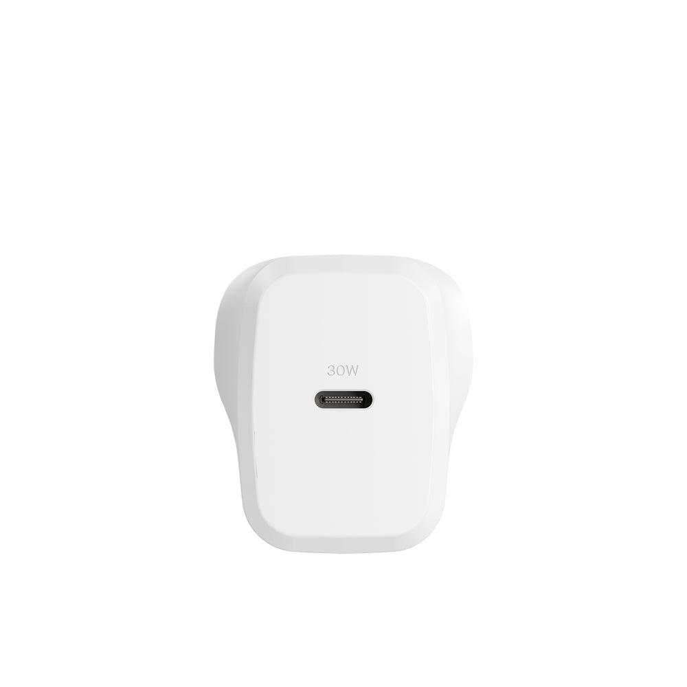 Cygnett PowerPlus 30W GaN USB-C Wall Samsung Fast Travel Charger Adapter White — image 2