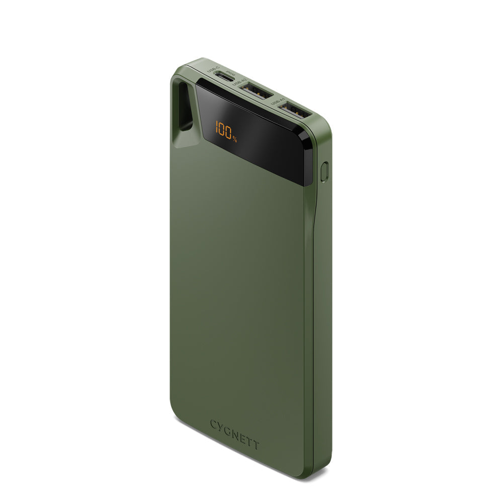 Cygnett Gen4 Boost 10000mAh Power Bank Portable External Battery Charger — Green