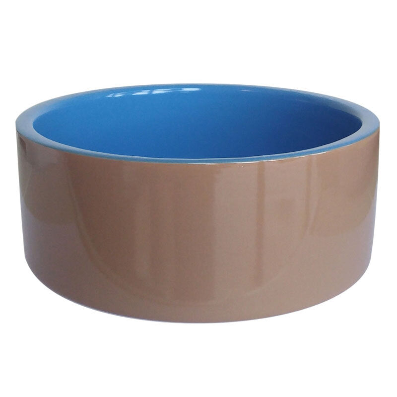 Unbranded 22cm Deluxe Ceramic Pet Round Bowl Dog/Puppy/Cat Food Water Container Feeder BL