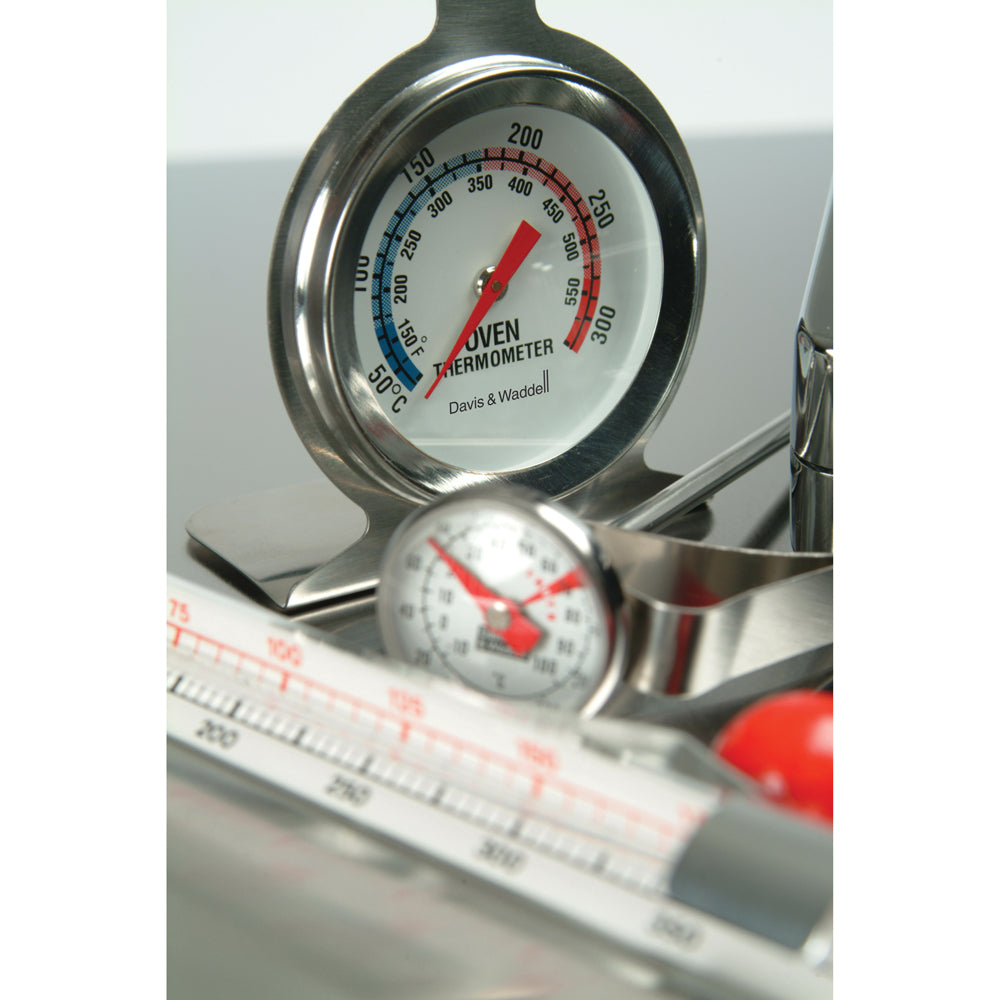 Davis & Waddell Oven Thermometer Stainless Steel Kitchen Cooking 10cm Silver — image 2