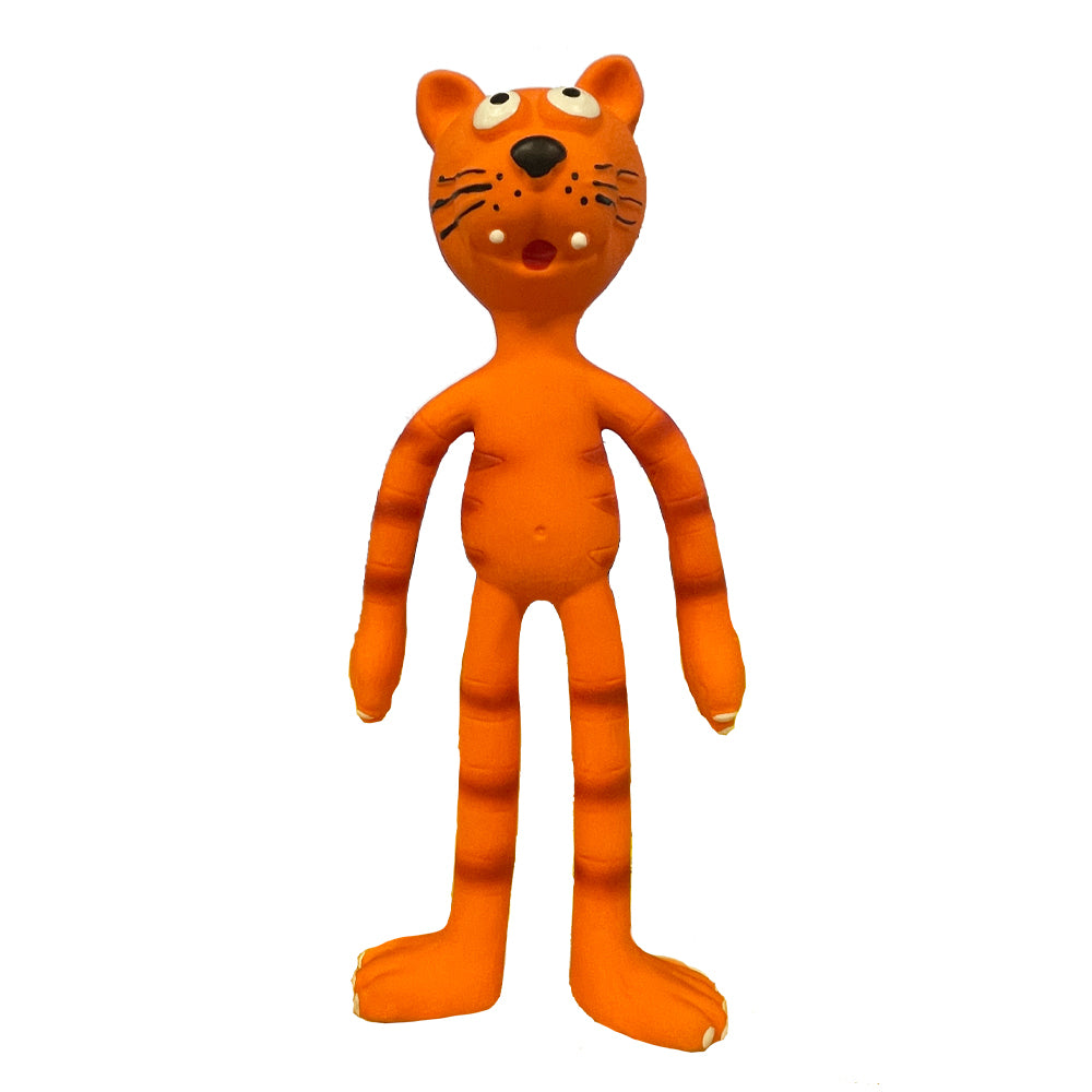 Paw Play Latex Squeaky Sound Soft Rubber Cat/Dog Pet Playing Toy Orange 31cm — image 2