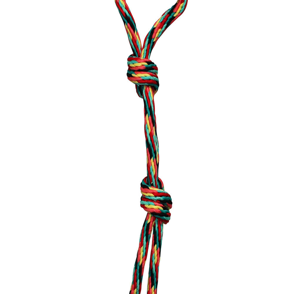 Paw Play 45cm Stretch Tug War Rope 220g Cotton Knots/Braided Teeth Clean Dog Toy — image 3