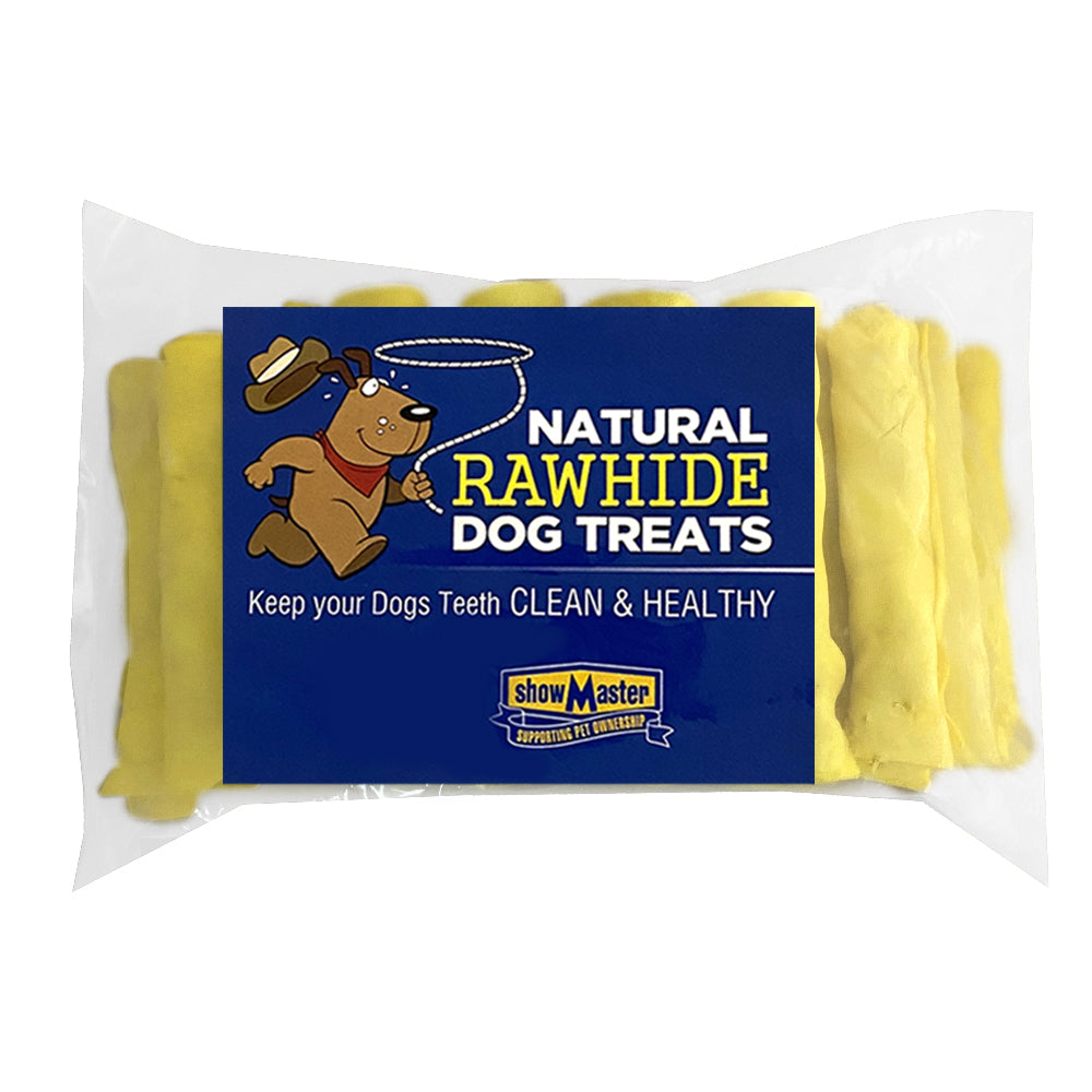 Natural Rawhide Dog/Pet Dental Treats/Chews/Twist/Reward Small Meaty Roll (20 Pieces)