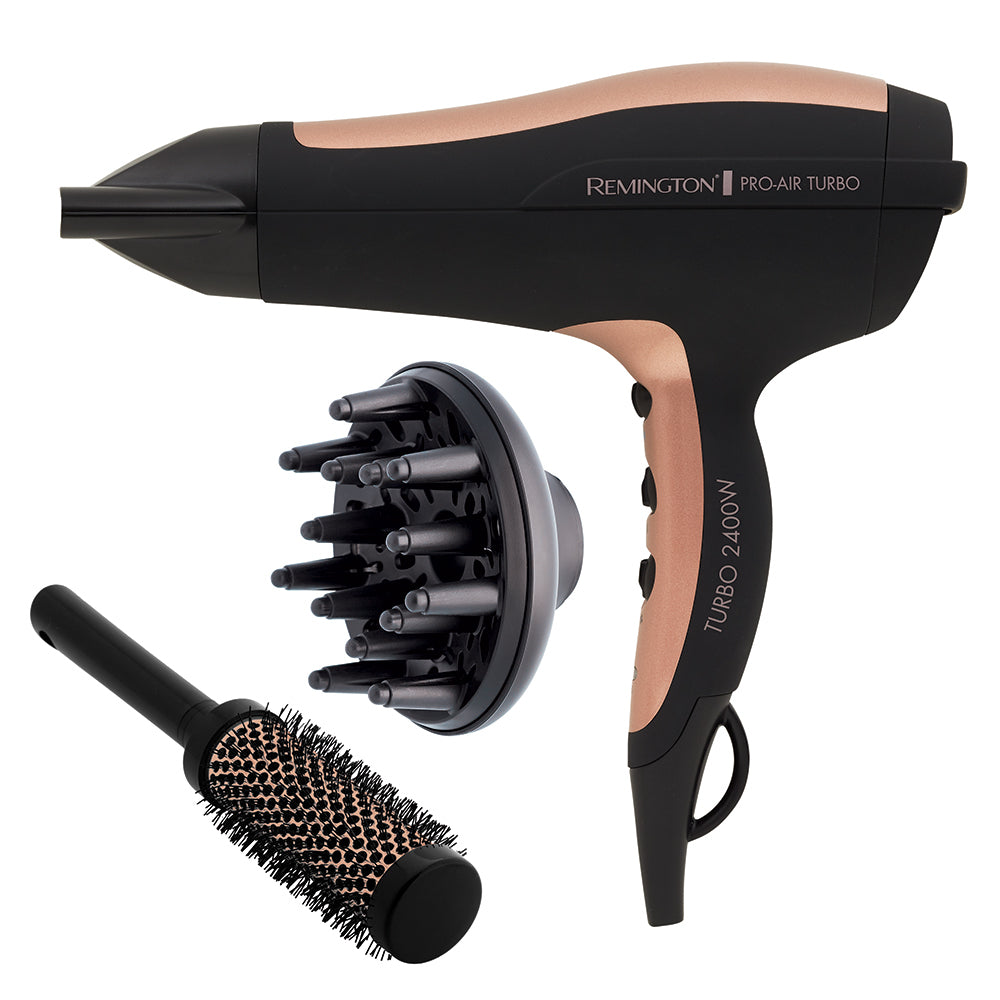Remington 2400W Pro Air Turbo Hair Dryer With Ceramic Plus And Ionic