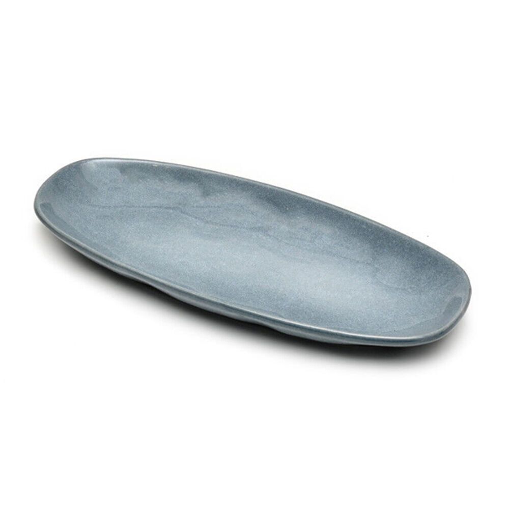 ST. Claire St. Clare Oval Plate Glazed Ceramic Serving Dinner 28x13cm Reactive Blue (4 Pack) — image 3