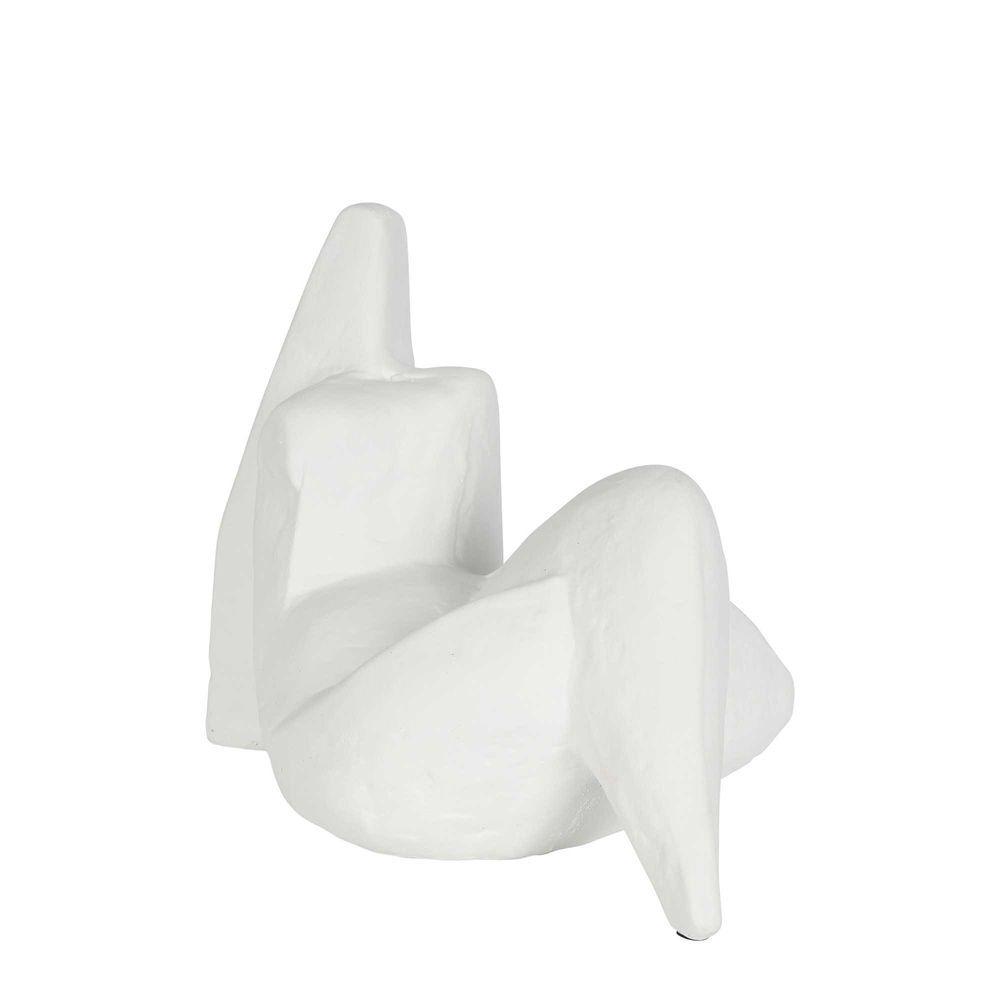 Belle Henry Polyresin Sitting Statue 27cm Sculpture Tabletop Accent Decor White — image 2