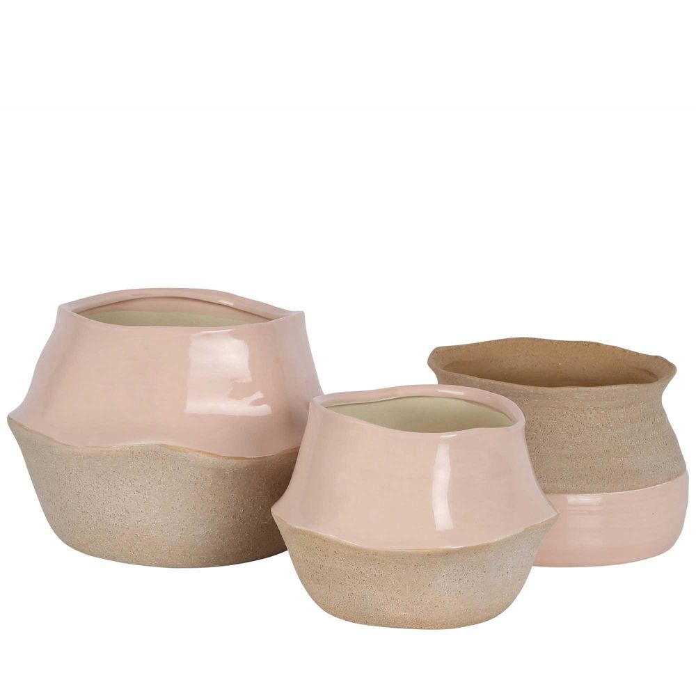 Belle Anka Ceramic Pot Planter Large Round 20cm - Blush — image 4