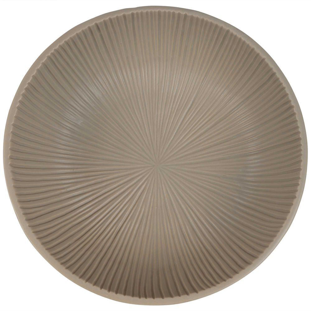 Belle Isola Ceramic Fruit Storage Bowl Serving Container Round 31cm Dove Grey