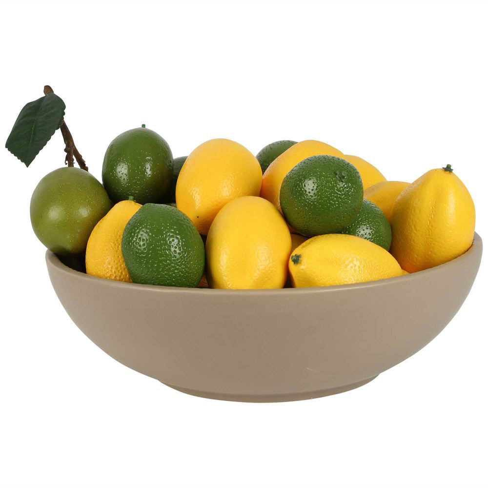 Belle Isola Ceramic Fruit Storage Bowl Serving Container Round 31cm Dove Grey — image 2