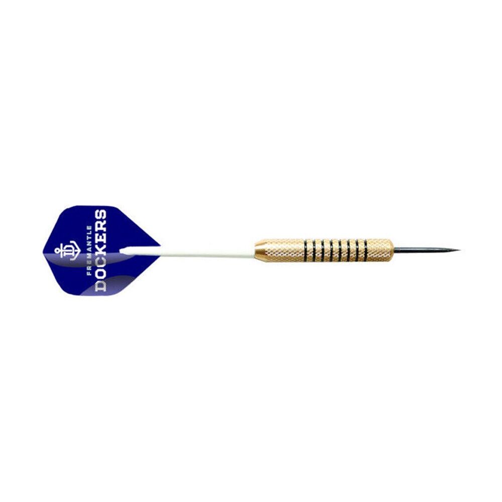 Afl Brass Darts Fremantle Dockers Team Design Flights & Shafts In Case (3 Pieces) — image 2