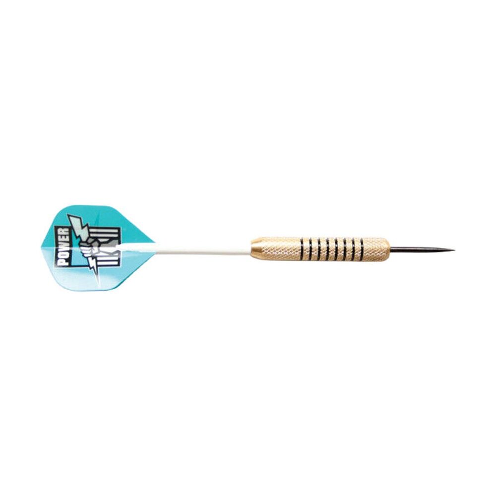 Afl Brass Darts Port Adelaide Power Team Design Flights & Shafts In Case (3 Pieces) — image 2