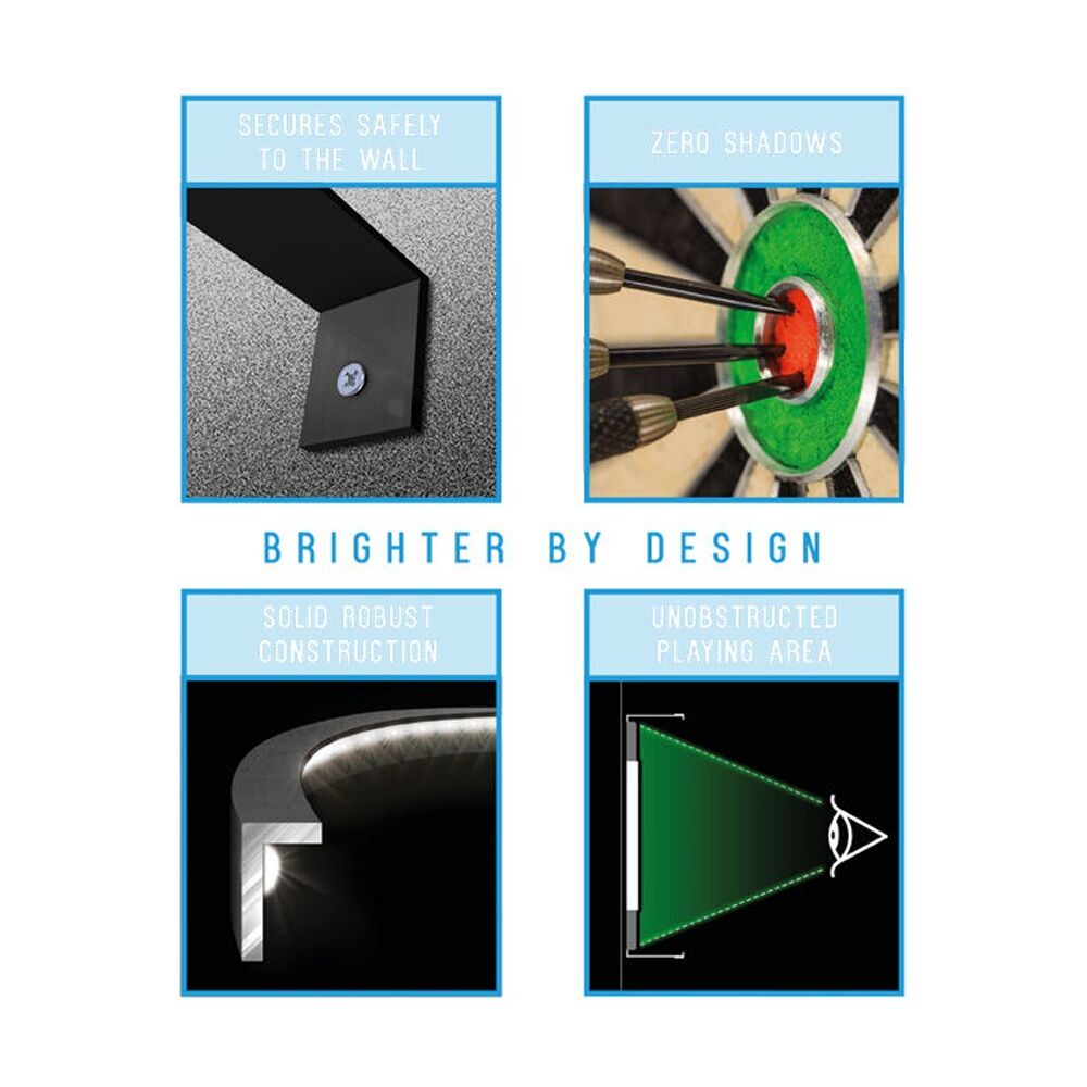 Winmau Plasma Surround Lighting Dartboard WA4300 Brighter by Design — image 2