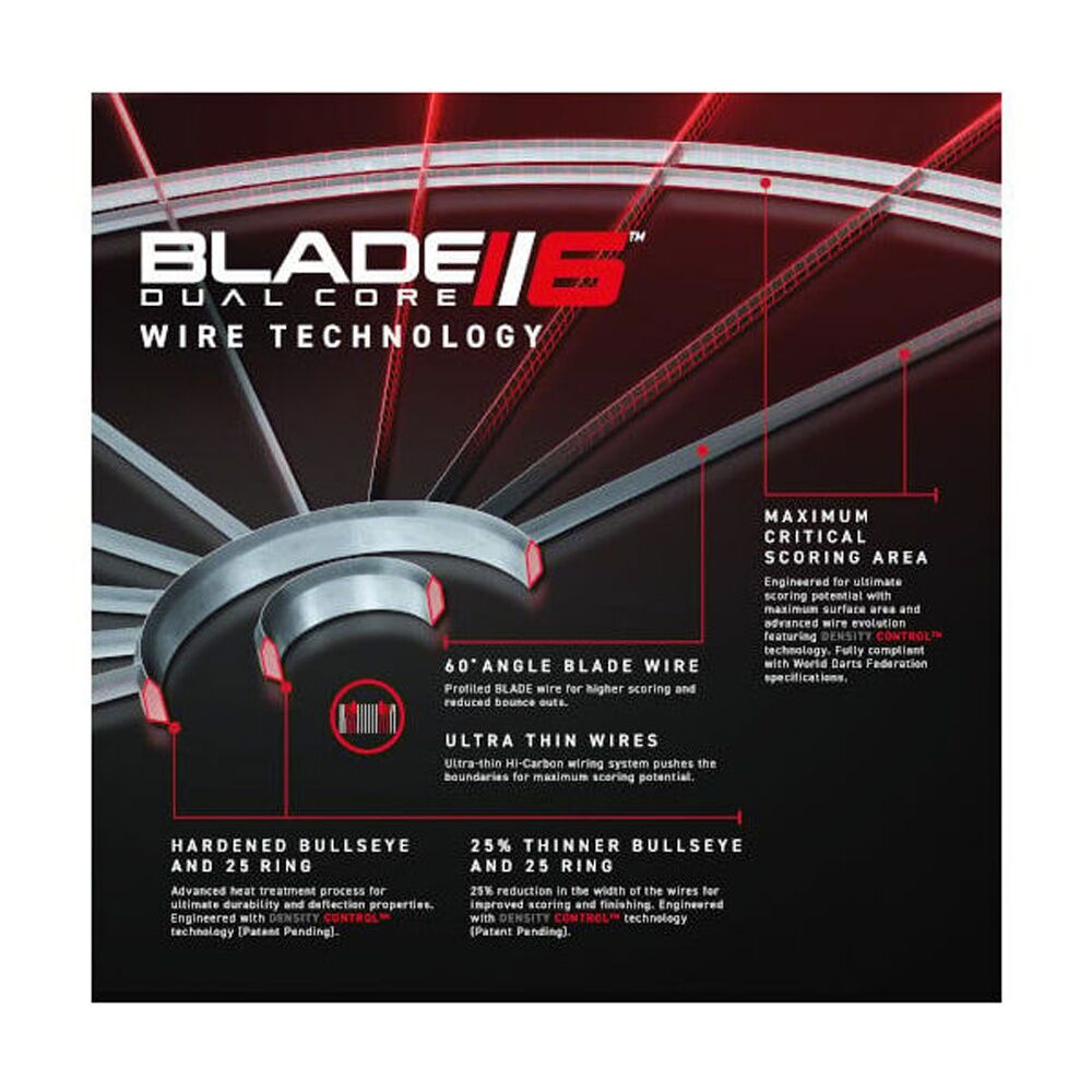 Winmau Blade 6 Dual Core WB3031 Latest Wire Technology Dartboard — image 5