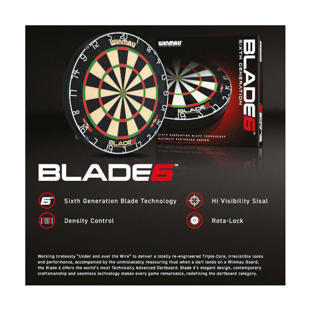 Winmau Blade 6 Ultra Thin 60 Degree WB3033 Latest Wire Technology Dartboard — image 2