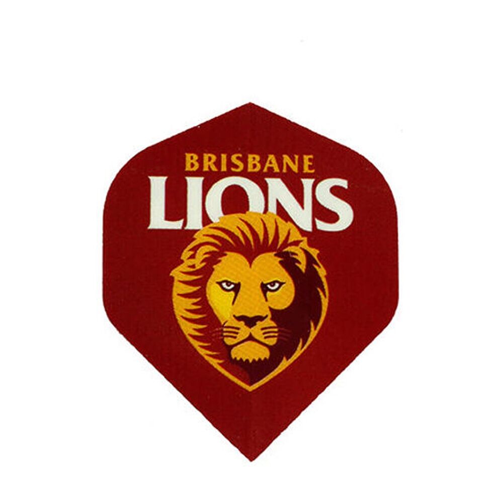 Afl Dart Flights Brisbane Lions Team Design Metronic Pack England Made (3 Pieces) — image 2