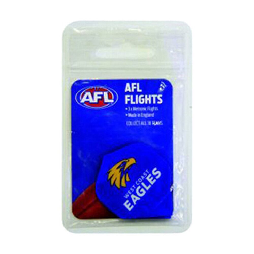 Afl Dart Flights Eagles West Coast Team Design Metronic Pack England Made (3 Pieces)