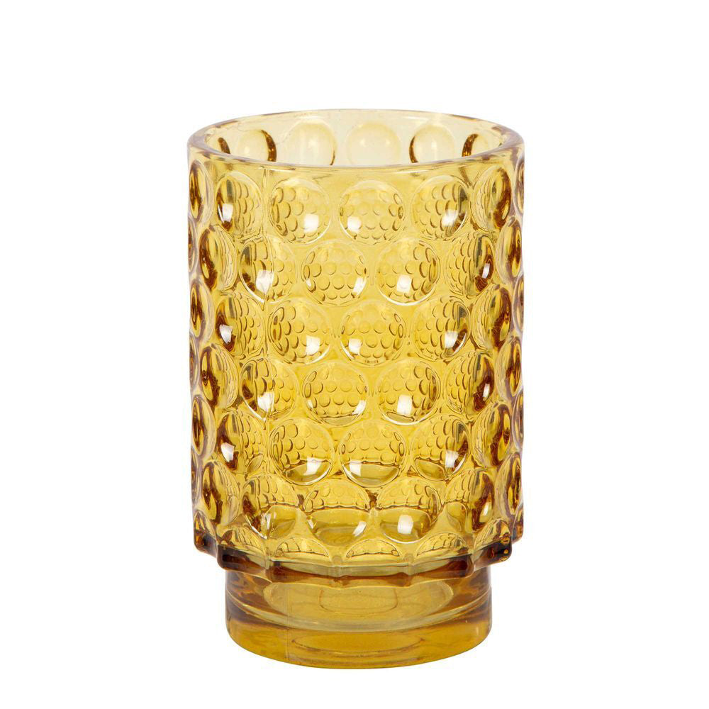 Belle Targa Glass Tealight Candle Holder Storage Display Decor Large 13cm Sienna