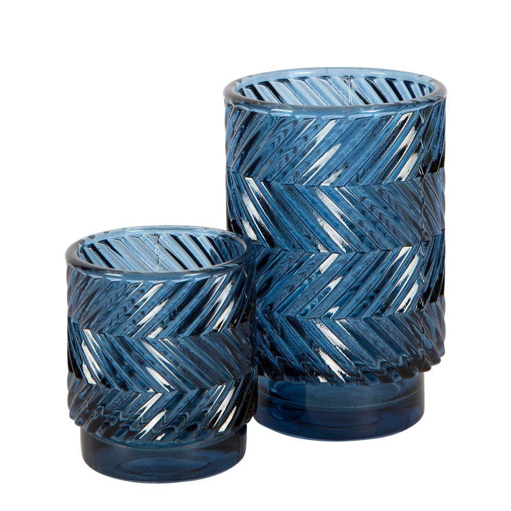 Belle Zephyr Glass Tealight Candle Holder Storage Display Decor Sml 8cm Midnight — image 2
