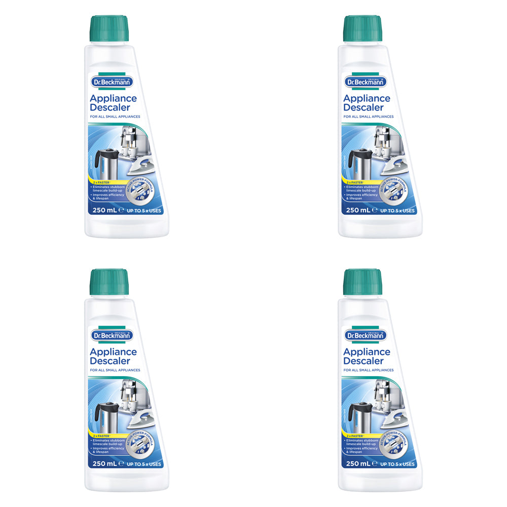 DR Beckmann Appliance Descaler Kitchen Kettle/Coffee Machine Dirt Remover (4 Pack)