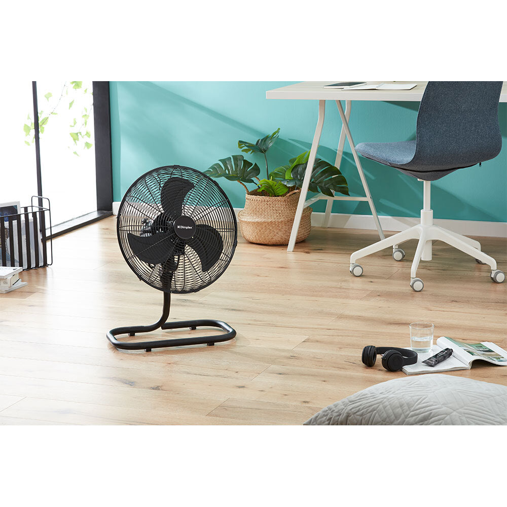 Dimplex 50cm High Velocity Oscillating Floor Fan Black Home Air Cooling — image 4
