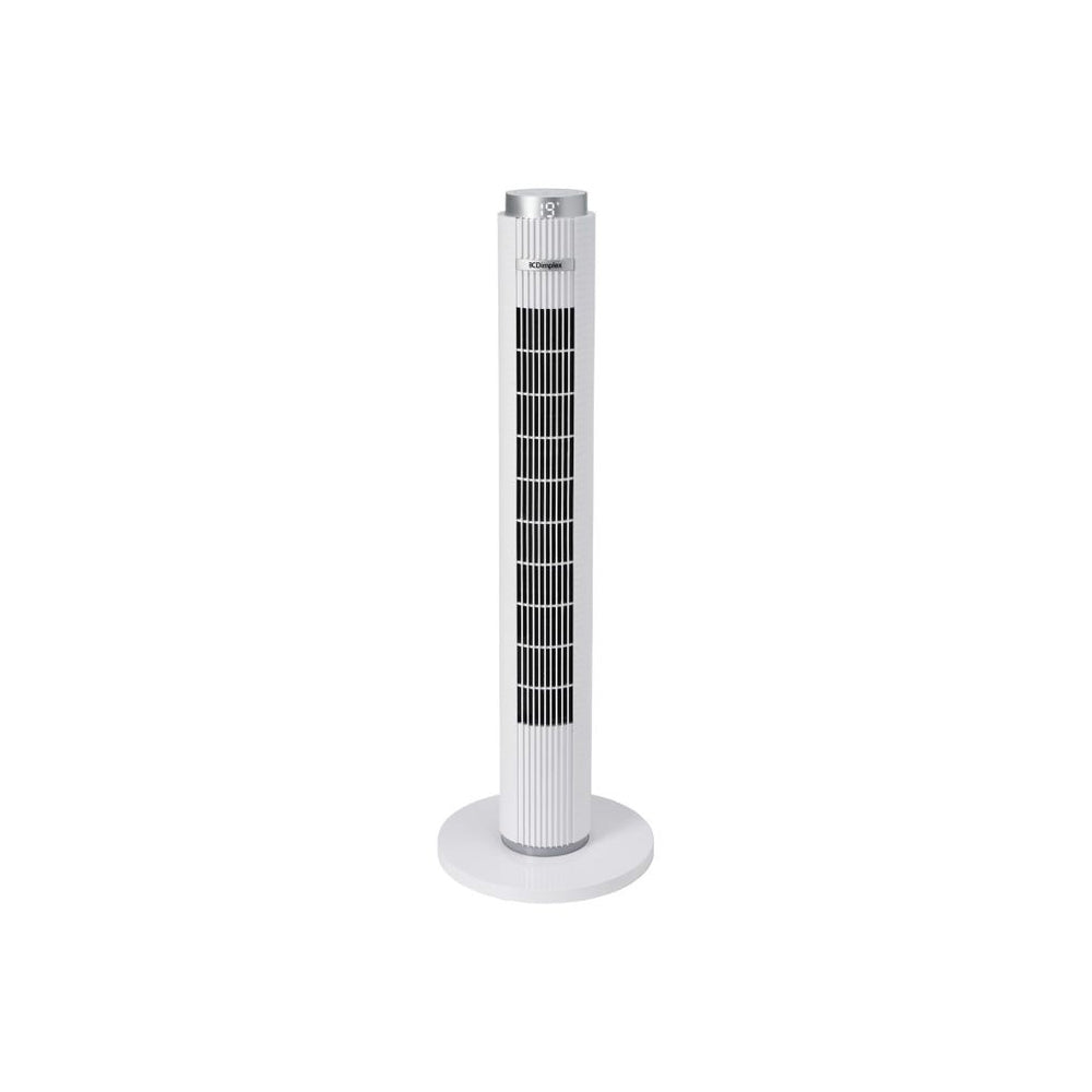 Dimplex 93cm Digital Tower Fan Home/Room Bedroom Fan w/ Night Light White